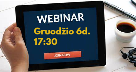 Webinaras - Studijos užsienyje - Gruodžio 6d.